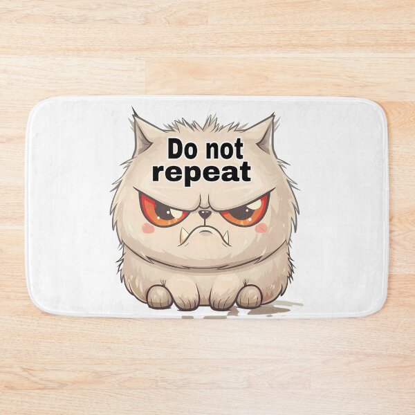 Item preview, Angry cartoon cat reaction with a stern expression designed and sold by mando24895.