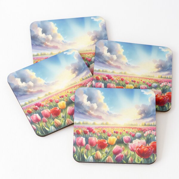 Item preview, Tulips flowers - Field of Tulips - Colorful Tulips - Tulip Garden -Tulip  designed and sold by stylishdzign.