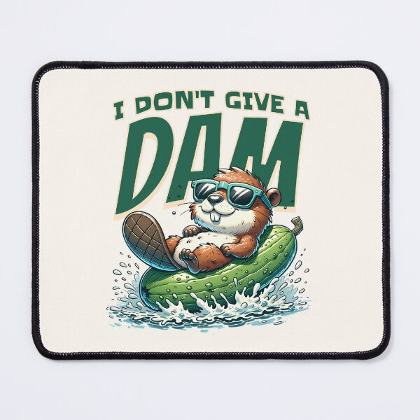Item preview, I Don't Give A Dam Funny Beaver Puns - Cute Animal Humor Gift designed and sold by InkyGenies.
