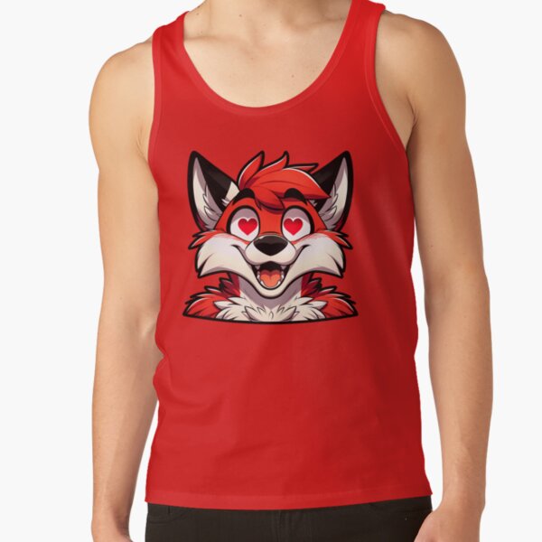Item preview, Lovestruck Fox Cute Anthro Furry Art designed and sold by BlueBullBazaar.