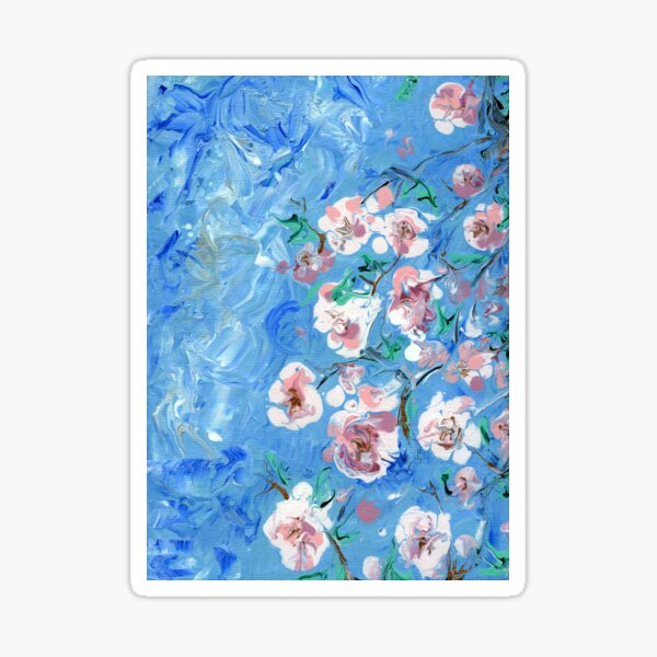 Aperçu de l'œuvre Coulée de peinture Spring Blossoms : une créée et vendue par LymphomaLass.