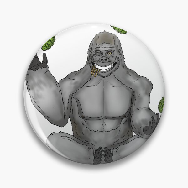 Item preview, Grenade Juggling Gorilla designed and sold by Bearschtick In The Woods.