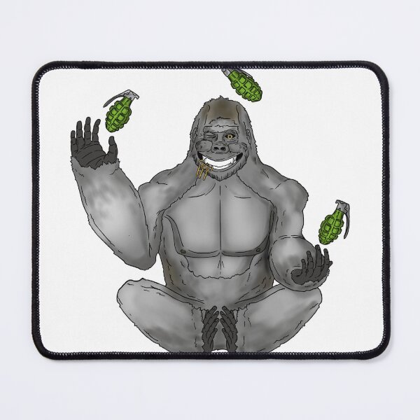 Item preview, Grenade Juggling Gorilla designed and sold by Bearschtick In The Woods.