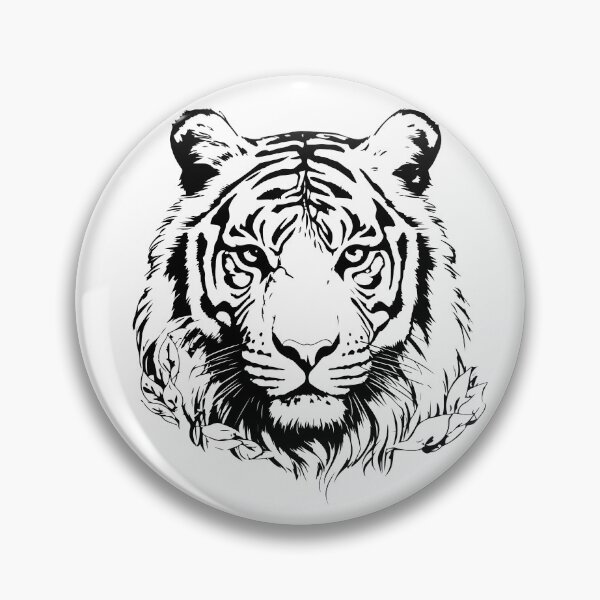 Item preview, Tiger Line Art designed and sold by CatgoDigital.