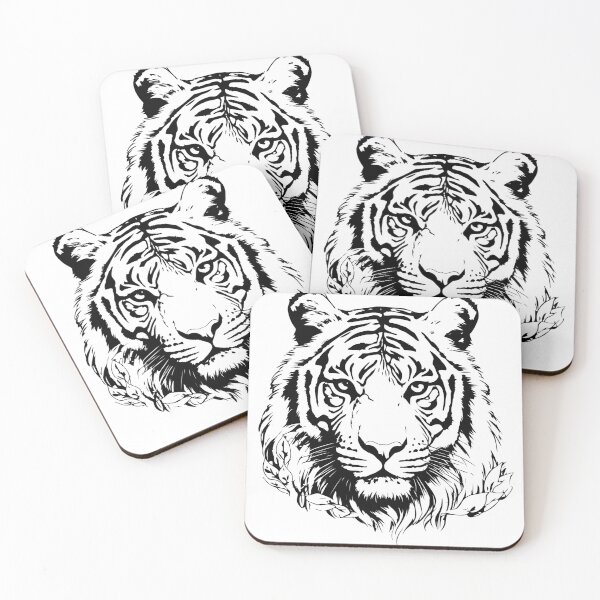 Item preview, Tiger Line Art designed and sold by CatgoDigital.