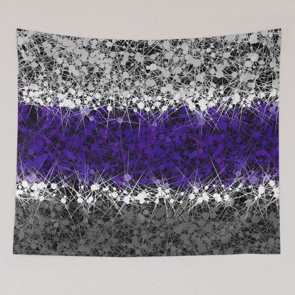 Item preview, Spiky Funky Grungy Groovy Abstract Graygender Pride Flag designed and sold by Chaos Queery.