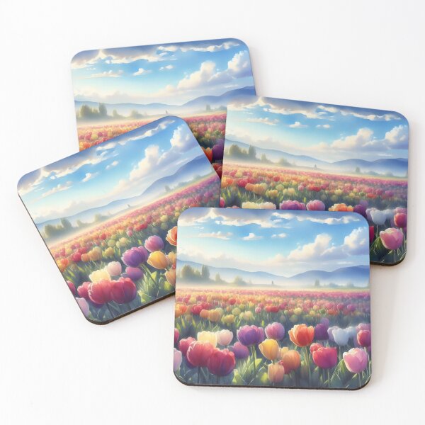 Item preview, Tulips flowers - Field of Tulips - Colorful Tulips - Tulip Garden -Tulip  designed and sold by stylishdzign.