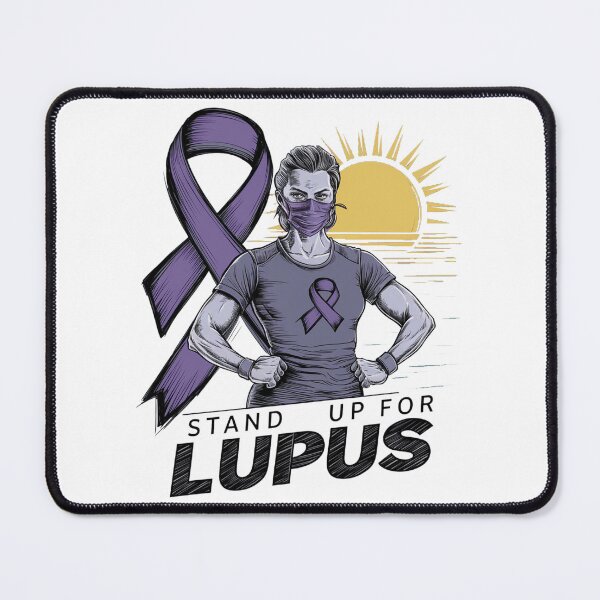 Item preview, lupus worrior with Purple Ribbon for Lupus Awareness Month designed and sold by Loviness.