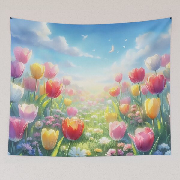 Item preview, Tulips flowers - Field of Tulips - Colorful Tulips - Tulip Garden -Tulip  designed and sold by stylishdzign.