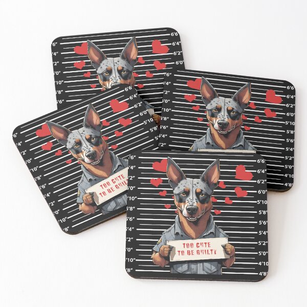 Item preview, Prisoner Dog Australian Cattle Dog "Too Cute To Be Guilty" designed and sold by GoodyPaws.