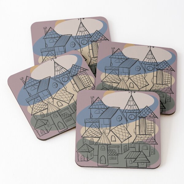 Item preview, Retro Townscape designed and sold by MinnietheCat.