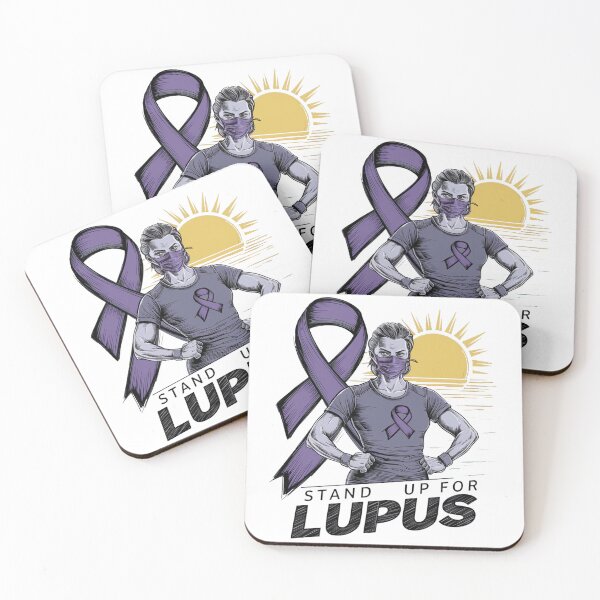 Item preview, lupus worrior with Purple Ribbon for Lupus Awareness Month  designed and sold by Loviness.