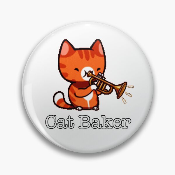 Item preview, Copy of Cat Baker — cat trumpet player pocket version designed and sold by Oqueartecura.