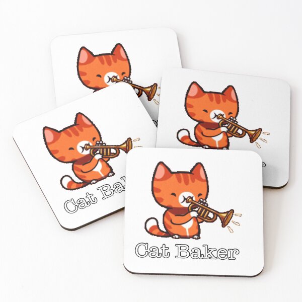 Item preview, Copy of Cat Baker — cat trumpet player pocket version designed and sold by Oqueartecura.