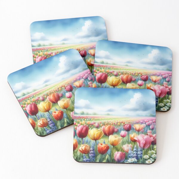 Item preview, Tulips flowers - Field of Tulips - Colorful Tulips - Tulip Garden -Tulip  designed and sold by stylishdzign.