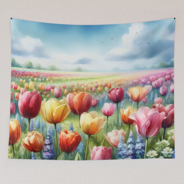 Item preview, Tulips flowers - Field of Tulips - Colorful Tulips - Tulip Garden -Tulip  designed and sold by stylishdzign.