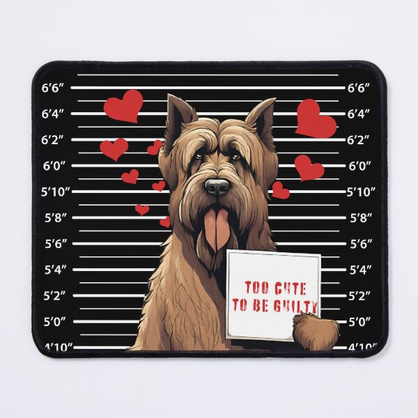 Item preview, Prisoner Dog Bovueir Des Flandres "Too Cute To Be Guilty" designed and sold by GoodyPaws.