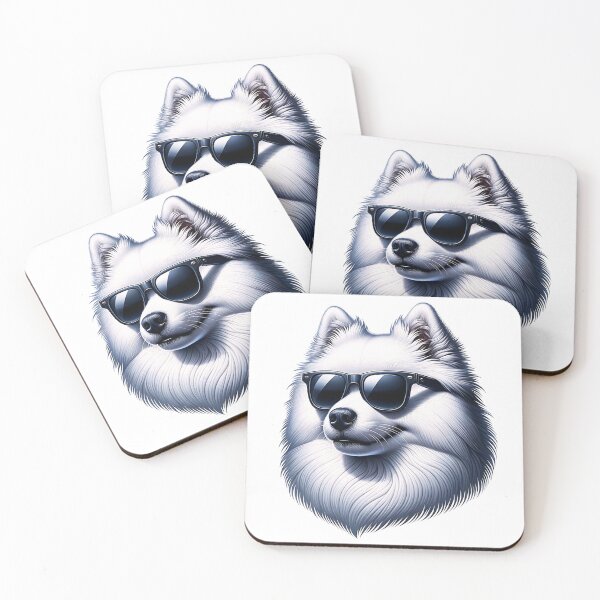 Item preview, American Eskimo Dog Wearing Sunglasses designed and sold by TheAnimalZ00.