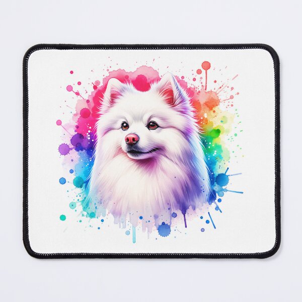 Item preview, Watercolor American Eskimo Dog  designed and sold by TheAnimalZ00.