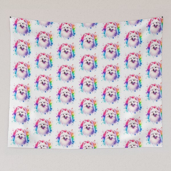 Item preview, Watercolor American Eskimo Dog  designed and sold by TheAnimalZ00.