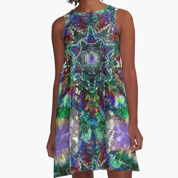Item preview, Earth tone Tie Dye hippie psychedelic mandala boho deadhead phish festivals grateful dead company designed and sold by AuroraXGreen.