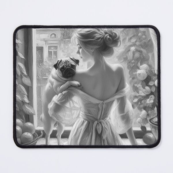 Item preview, The theme of “Girl with a dog” in the visual arts is quite popular and is often found in various works of art. designed and sold by aleksandr13.