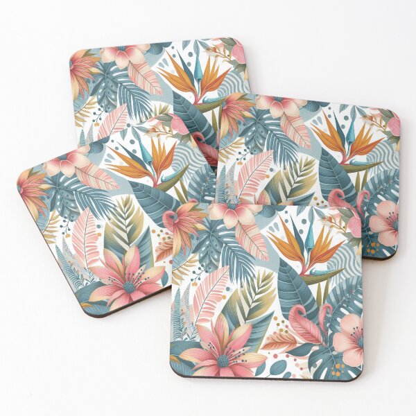 Item preview, Modern tropical floral pattern. Colorful abstract contemporary seamless pattern. Watercolor illustration. Hand drawn. designed and sold by asbno19.