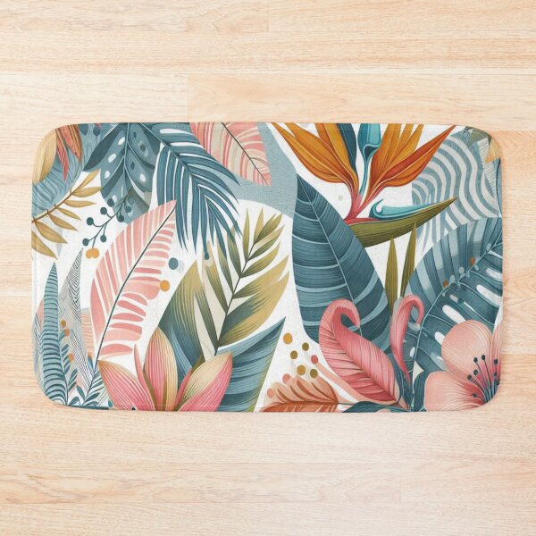 Item preview, Modern tropical floral pattern. Colorful abstract contemporary seamless pattern. Watercolor illustration. Hand drawn. designed and sold by asbno19.
