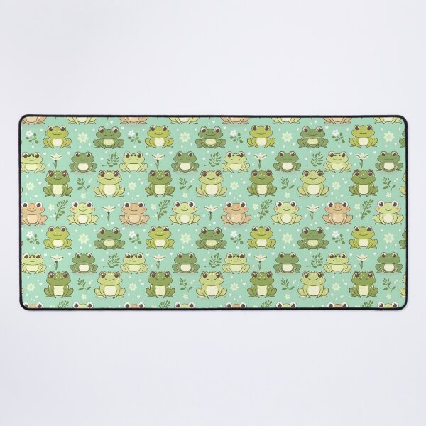 Item preview, Cute little kawaii frogs pattern designed and sold by GediaPrints.