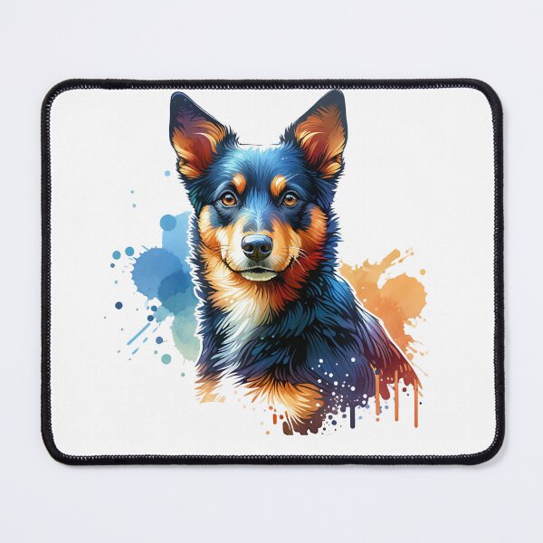 Item preview, Watercolor Australian Kelpie  designed and sold by TheAnimalZ00.