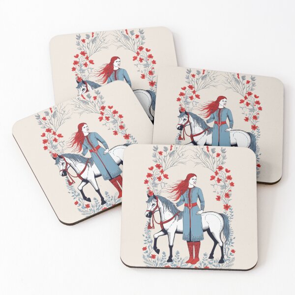 Item preview, Swedish Dala Horses Red, Funny Dala Horses designed and sold by Madebysomeny.