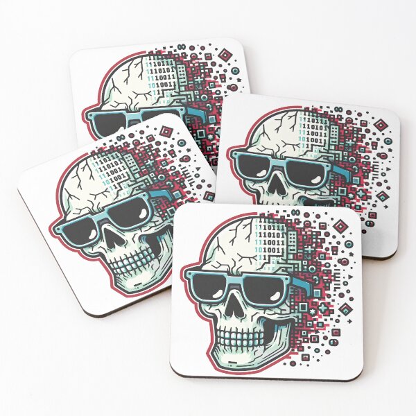 Item preview, Cyberskull disappears in digital dust_v3 designed and sold by TheModernSociety.