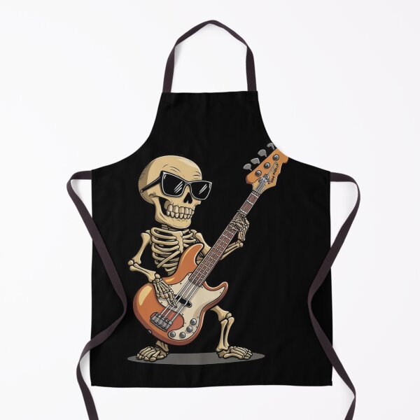 Item preview, Rock Skeleton Plays the Bass Guitar Preppy Skeleton Dancing Horror designed and sold by Cr320.