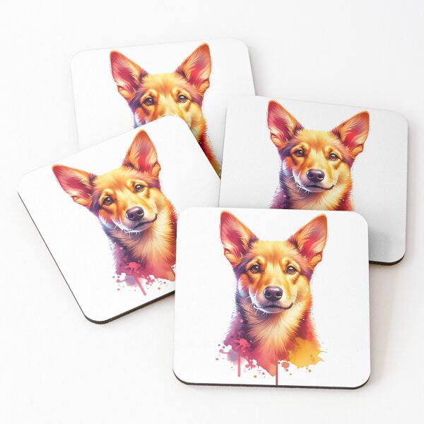 Item preview, Watercolor Australian Kelpie  designed and sold by TheAnimalZ00.