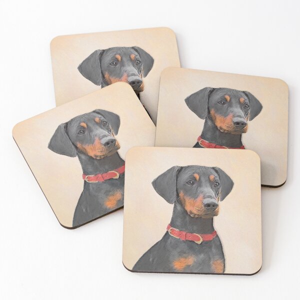 Item preview, German Pinscher Painting Original Animal Art designed and sold by alpendesigns.