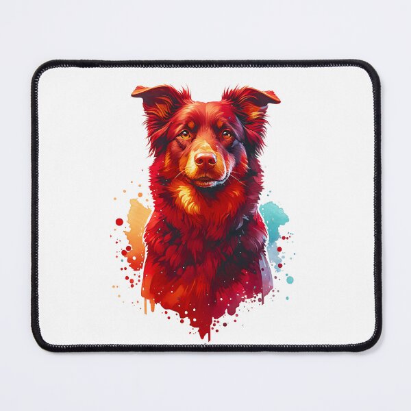 Item preview, Watercolor Red Australian Kelpie  designed and sold by TheAnimalZ00.