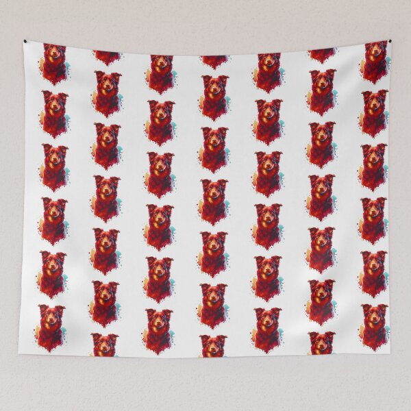 Item preview, Watercolor Red Australian Kelpie  designed and sold by TheAnimalZ00.