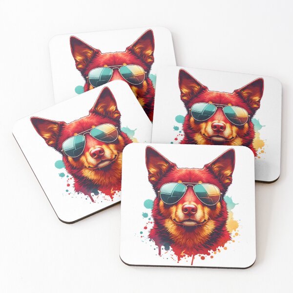 Item preview, Watercolor Cool Australian Kelpie  designed and sold by TheAnimalZ00.