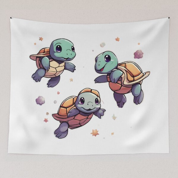 Item preview, Space Turtles Cute Kawai  designed and sold by CyberArtistOne.