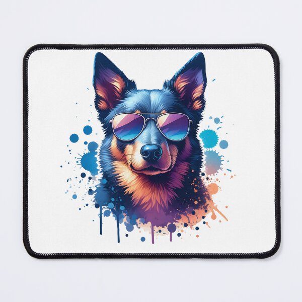 Item preview, Cool Australian Kelpie Wearing Sunglasses  designed and sold by TheAnimalZ00.