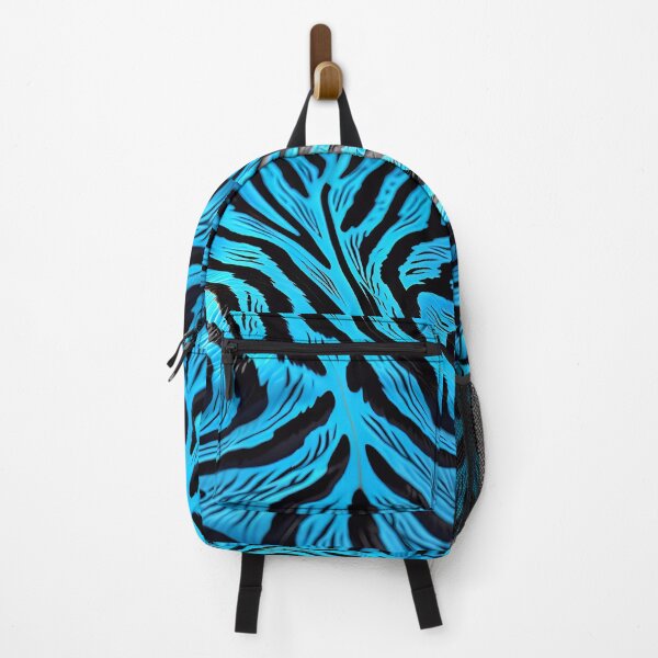 Item preview, Abstract Blue Tiger Stripes Skin Pattern designed and sold by TheArtOfPat.