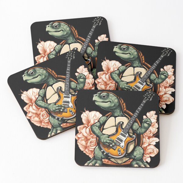 Item preview, Rock and Roll Turtle Playing Electric guitar  designed and sold by CyberArtistOne.
