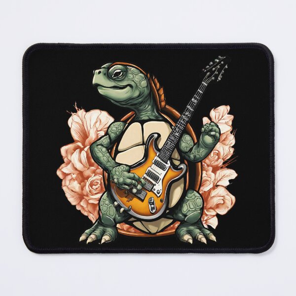 Item preview, Rock and Roll Turtle Playing Electric guitar  designed and sold by CyberArtistOne.