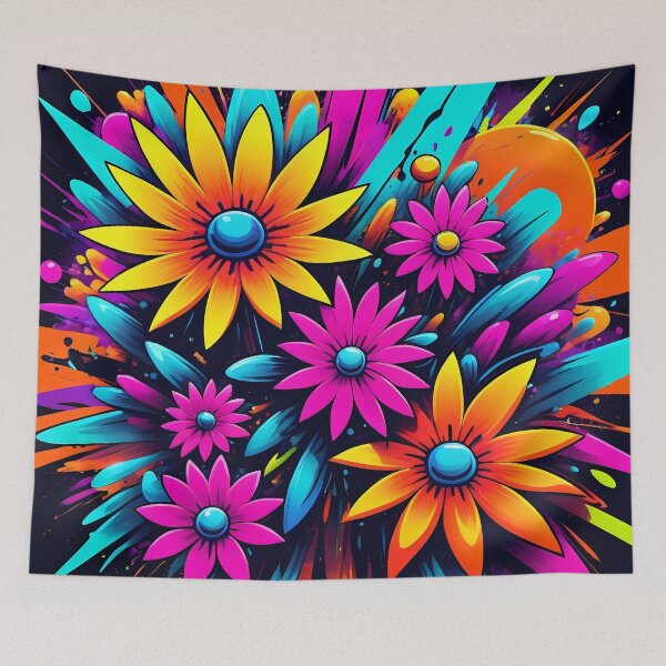 Item preview, Pop Art: Neon Flowers #2 designed and sold by Malloy.rocks.