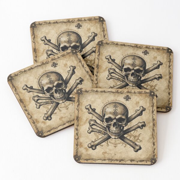 Item preview, Here Be Pirates designed and sold by Geek Girl Ohio.