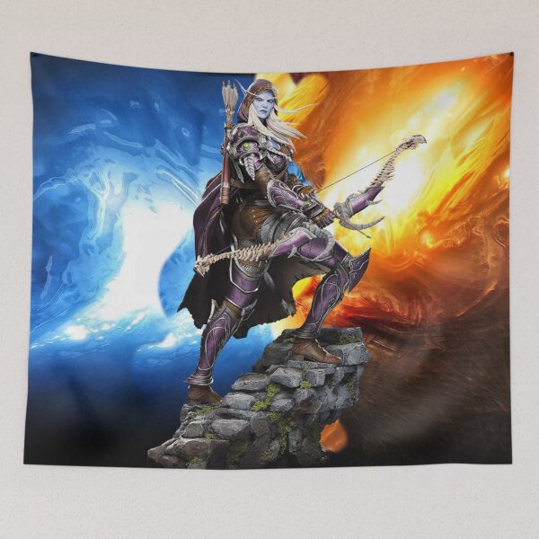 Item preview, Sylvanas with multicolor background designed and sold by Magic3D.