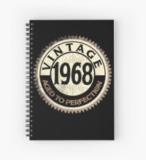 Vintage Perfection Men Women Gift 1968 50th Funny Costume Spiral Notebook