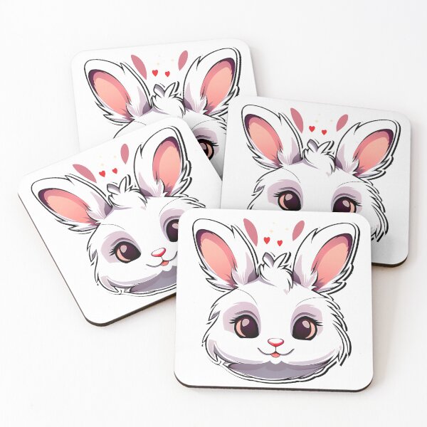 Item preview, Cute white bunny in love designed and sold by AD-Digital-Art.