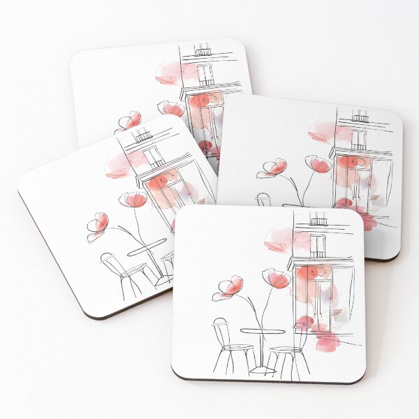 Item preview, Rue de Café Art #1 designed and sold by fluidwatercolor.