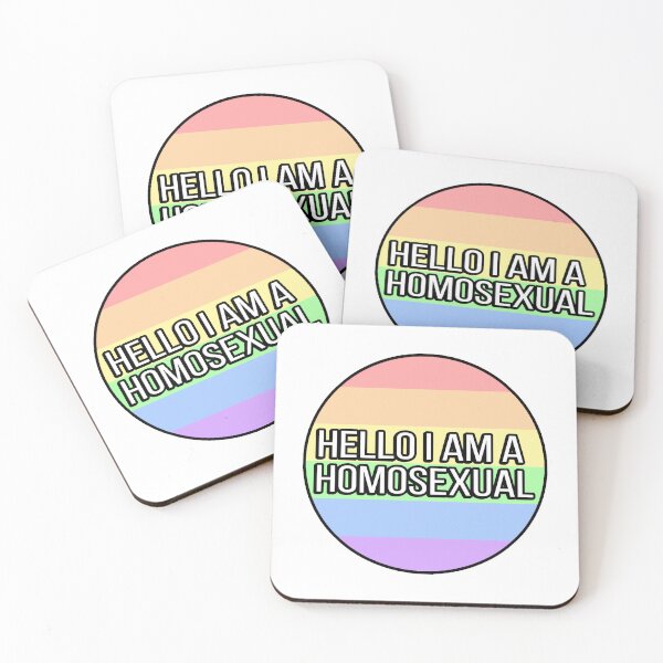 Item preview, Hello I Am A Homosexual designed and sold by FunnyGayGuy.